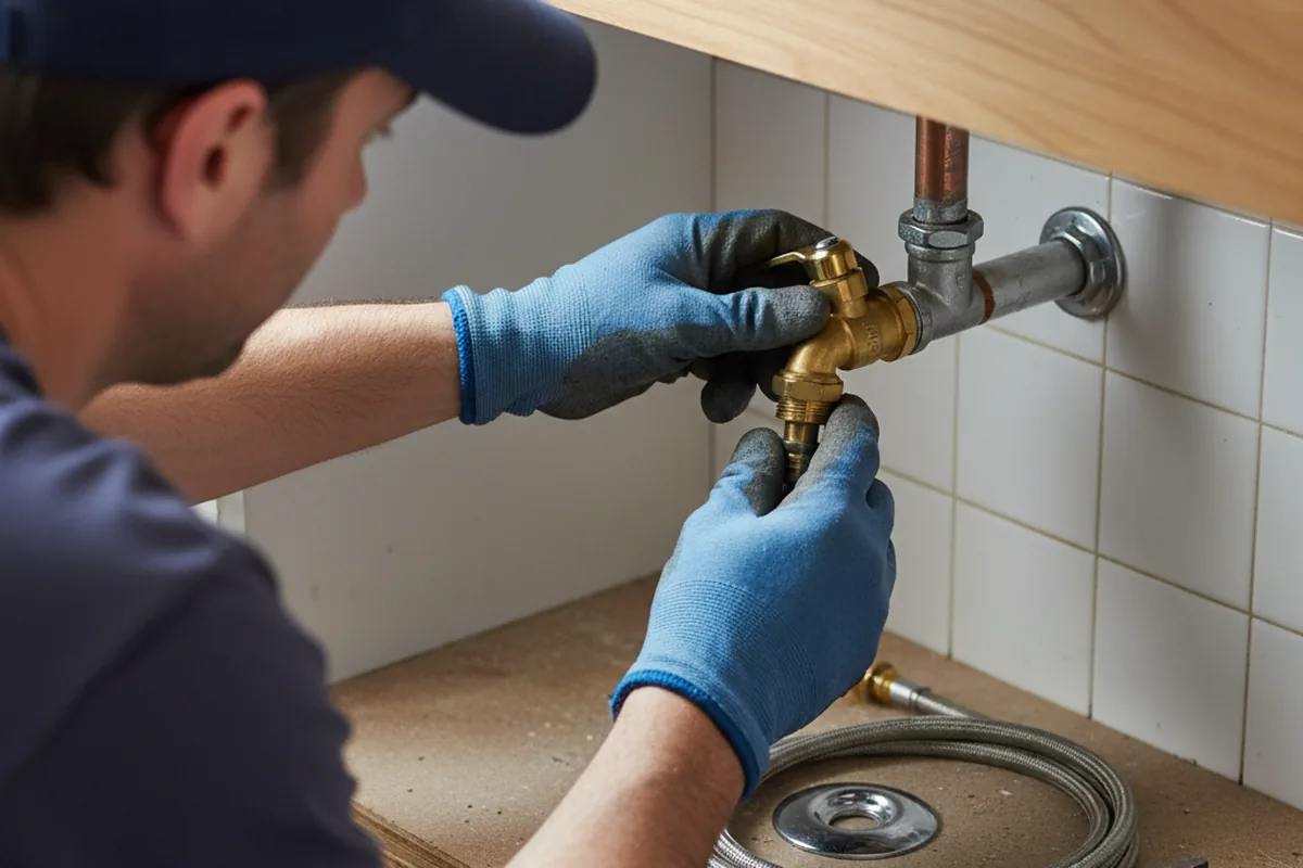 Shutoff valve and fitting work during Repiping in Crown Point